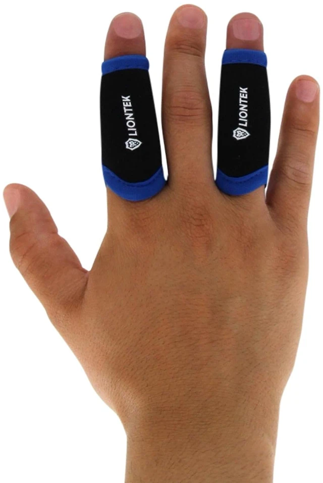 Main image of Single Finger Sleeve Pair - Sports Compression Finger Sleeve for BJJ, MMA, Basketball, Weight Lifting, and More (Small)