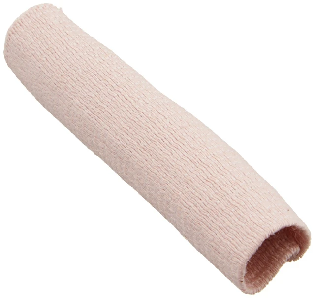 Alt view image 2 of 3 - Tapered Elastic Finger Sleeve, Pack of 6 Sleeves for Edema and Swelling, Compression for Relief of Swollen Joints, Finger Injury Recovery, Size Small/Medium Sleeve