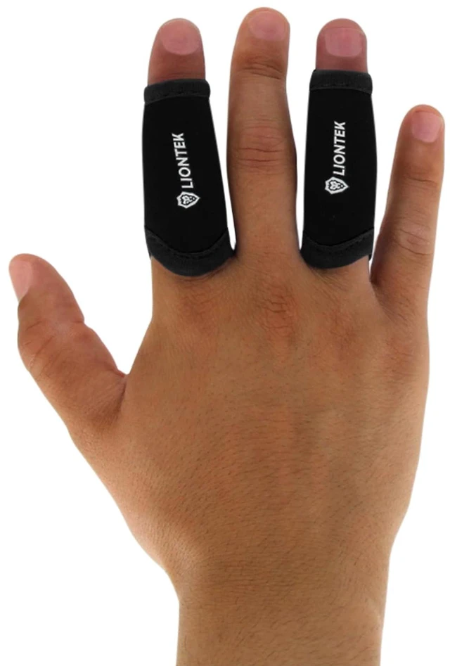 Main image of Single Finger Sleeve Pair - Sports Compression Finger Sleeve for BJJ, MMA, Basketball, Weight Lifting, and More (X-Large)