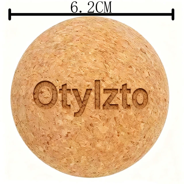 Alt view image 2 of 4 - 2Pcs Massage Lacrosse Balls Natura Cork for Myofascial Release | Trigger Point Therapy, Muscle Knots, and Yoga Deep Tissu Therapy