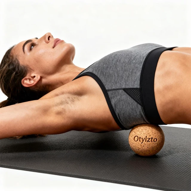 Alt view image 4 of 4 - 2Pcs Massage Lacrosse Balls Natura Cork for Myofascial Release | Trigger Point Therapy, Muscle Knots, and Yoga Deep Tissu Therapy
