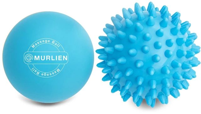 Main image of Massage Ball Set, Spiky Ball & Lacrosse Ball for Body Massage, Muscle Relief, Deep Tissue, Myofascial Release, Massager for Neck, Shoulder, Back, Foot or Muscle Tension (Blue)