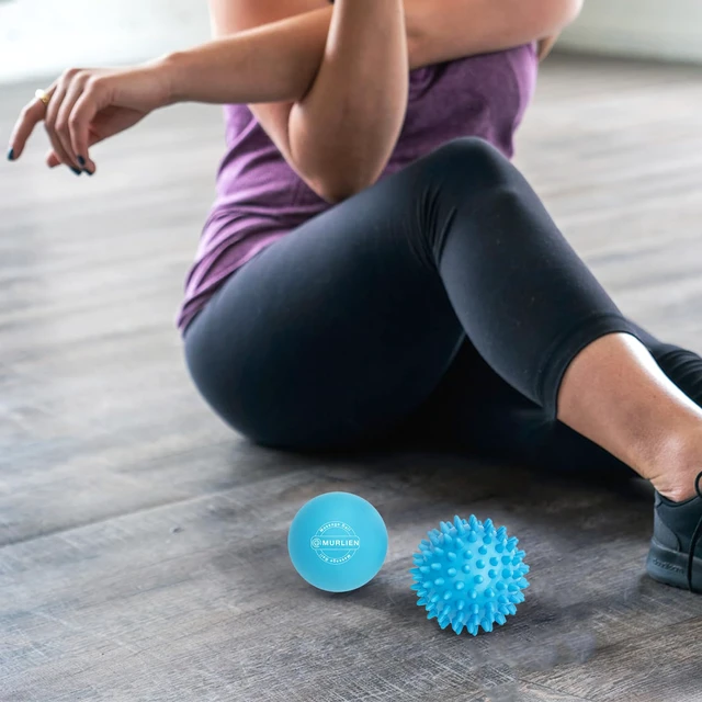 Alt view image 7 of 7 - Massage Ball Set, Spiky Ball & Lacrosse Ball for Body Massage, Muscle Relief, Deep Tissue, Myofascial Release, Massager for Neck, Shoulder, Back, Foot or Muscle Tension (Blue)