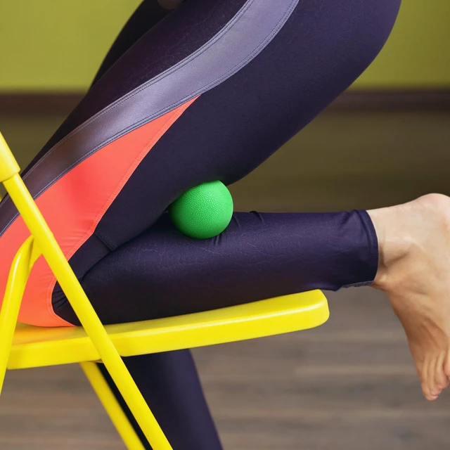 Alt view image 4 of 7 - 2-Pack Firm Lacrosse Massage Balls (Green&Blue) | For Deep Tissue, Trigger Point & Myofascial Release Therapy, Relieve Muscle Knots