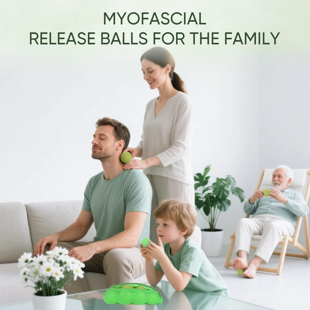 Alt view image 7 of 7 - Firm Massage Lacrosse Ball Set, 4 Sizes for Myofascial Release | Deep Tissue Recovery Tool for Athletes, Fitness, Hands, Feet, Trigger Point & Mobility Training with Guide and Pea Pod Case