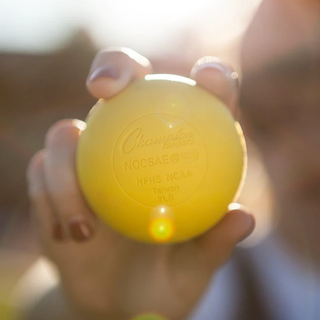 Alt view image 4 of 7 - Colored Lacrosse Balls: Yellow Official Size Sporting Goods Equipment for Professional, College & Grade School Games, Practices & Recreation - NCAA, NFHS and SEI Certified - 2 Pack
