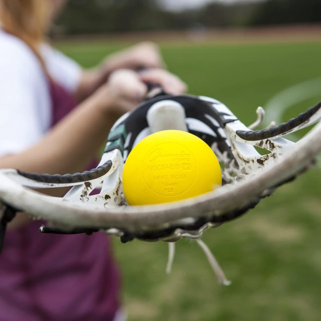 Alt view image 5 of 7 - Colored Lacrosse Balls: Yellow Official Size Sporting Goods Equipment for Professional, College & Grade School Games, Practices & Recreation - NCAA, NFHS and SEI Certified - 2 Pack