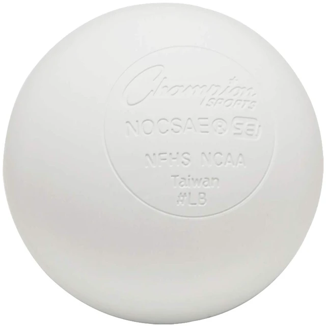 Main image of Colored Lacrosse Balls: White Official Size Sporting Goods Equipment for Professional, College & Grade School Games, Practices & Recreation - NCAA, NFHS and SEI Certified - 1 Pack