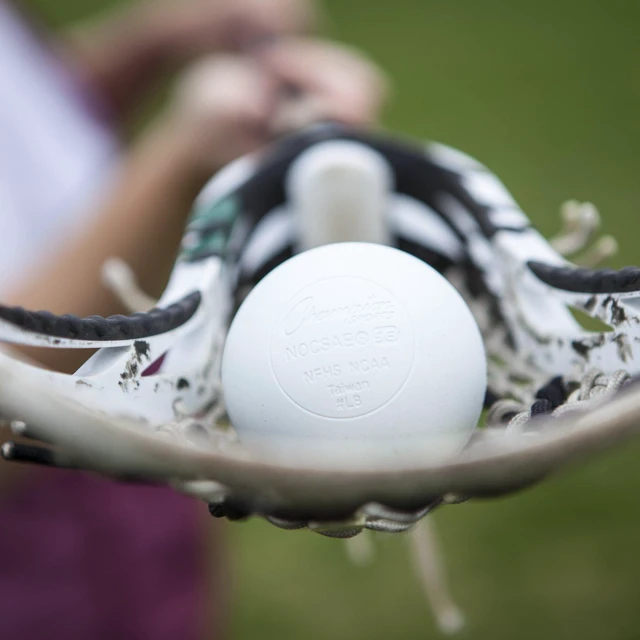 Alt view image 4 of 7 - Colored Lacrosse Balls: White Official Size Sporting Goods Equipment for Professional, College & Grade School Games, Practices & Recreation - NCAA, NFHS and SEI Certified - 1 Pack