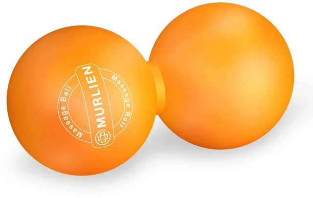 Main image of Peanut Massage Ball, Double Lacrosse Ball for Myofascial Release, Trigger Point Therapy, Muscle Relief, Acupoint Massage, Alleviating Neck, Shoulder, Back, Legs, or Muscle Tension - Orange