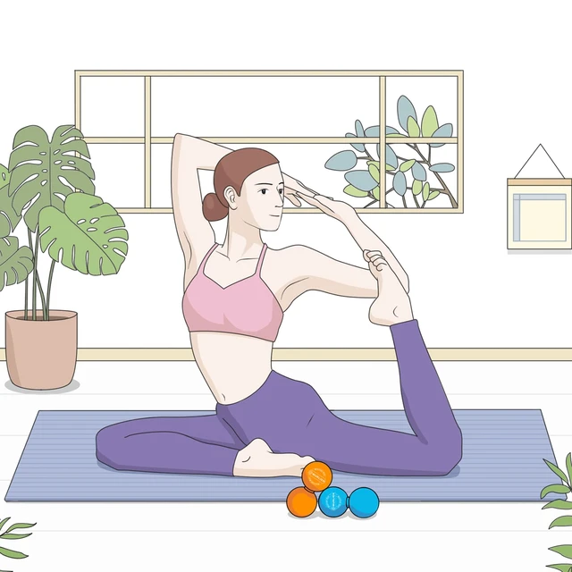 Alt view image 7 of 7 - Peanut Massage Ball, Double Lacrosse Ball for Myofascial Release, Trigger Point Therapy, Muscle Relief, Acupoint Massage, Alleviating Neck, Shoulder, Back, Legs, or Muscle Tension - Orange
