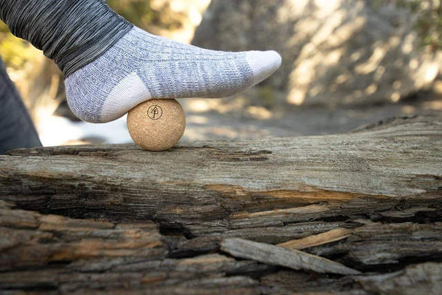 Alt view image 4 of 6 - Travel Cork Massage Ball | Lightweight, Sustainable Alternative to Lacrosse Ball for Muscle Pain Relief (2.5 Inch (Pack of 1), Sanded Cork)