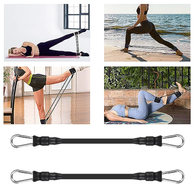 Alt view image 4 of 7 - 2 Pack Ankle Resistance Bands Replacement 30 Lbs Exercise Bands Ankle Straps Elastic Cable for Ankle Resistance Band Cuffs Ankle Bands Booty Workout Equipment Kickback Hip Fitness Training