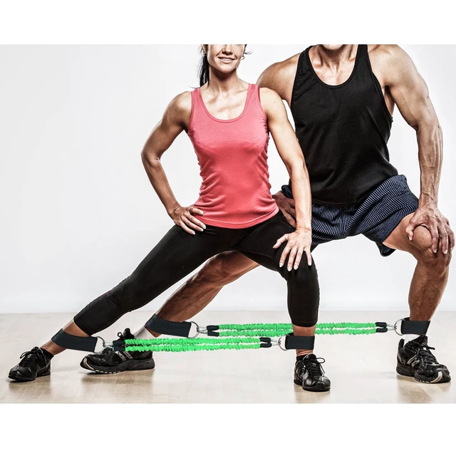 Alt view image 3 of 7 - Ankle Resistance Training Speed and Agility Training Tool Ankle Resistance Bands for Football Basketball Taekwondo Yoga Boxing Soccer Kick Boxing Thai Punch Karate Running