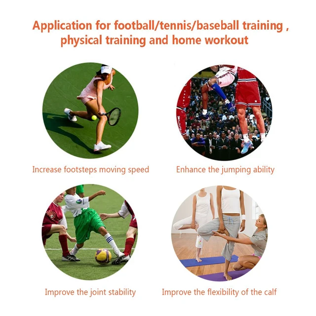 Alt view image 4 of 7 - Ankle Resistance Training Speed and Agility Training Tool Ankle Resistance Bands for Football Basketball Taekwondo Yoga Boxing Soccer Kick Boxing Thai Punch Karate Running