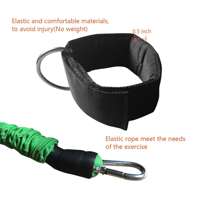Alt view image 6 of 7 - Ankle Resistance Training Speed and Agility Training Tool Ankle Resistance Bands for Football Basketball Taekwondo Yoga Boxing Soccer Kick Boxing Thai Punch Karate Running