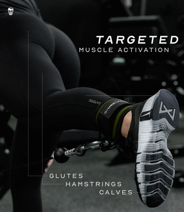 Alt view image 4 of 6 - Ankle Strap (Single) For Cable Machine Kickbacks, Glute Workouts, Lower Body Exercises - Adjustable Leg Strap with Neoprene Padding (Ranger Green, Single)