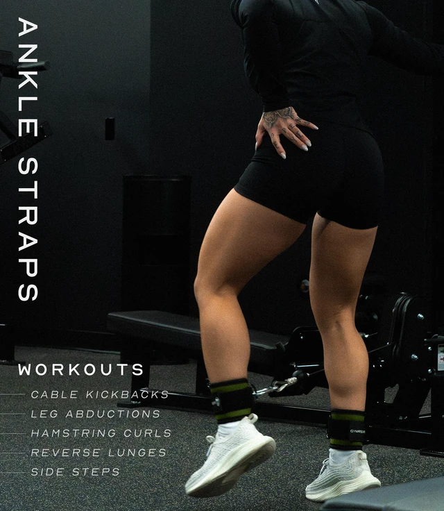 Alt view image 5 of 6 - Ankle Strap (Single) For Cable Machine Kickbacks, Glute Workouts, Lower Body Exercises - Adjustable Leg Strap with Neoprene Padding (Ranger Green, Single)