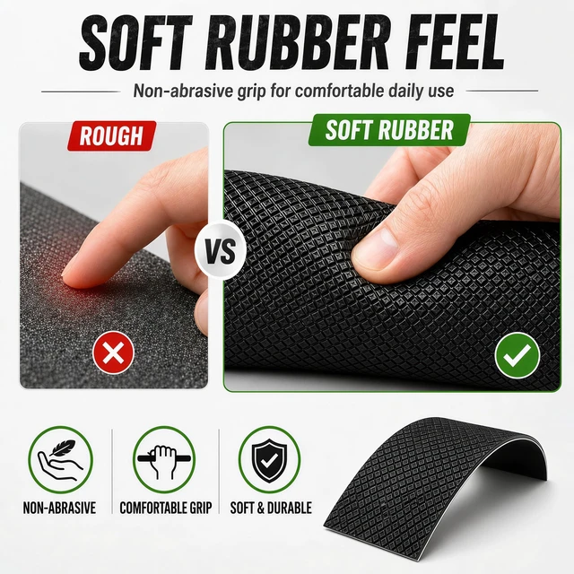 Alt view image 7 of 7 - Rubber Grip Tape, Rubberized Friction Tape, Non Abrasive Black Adhesive Grip Tape Roll, 1 Inch x 10 Feet, Handle Grip Tape for Tools, Equipment Handles, Handrails, Ladders, Pull Up Bars