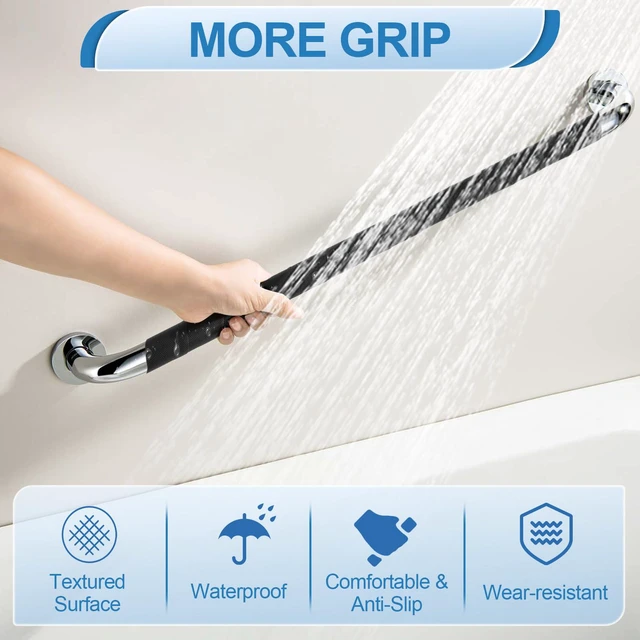 Alt view image 4 of 7 - Rubber Tape, Ultra-Thin Waterproof Grip Tape 2 in x 9.8 FT, Anti-Slip Textured Rubber Grip Tape for Handles, Tools, DIY, Home Use, Comfortable in Hands (Black)