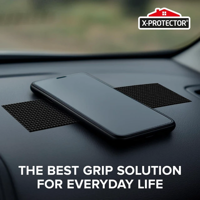 Alt view image 5 of 6 - Rubber Grip Tape Strips - 10 PCS Pack of 2 x8.5 Grip Stickers | Heavy-Duty Non Slip Adhesive Strips - Non-Abrasive Black Waterproof Rubberized Grip Tape for Handles!