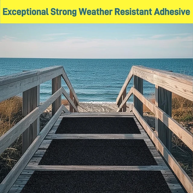 Alt view image 3 of 7 - Anti Slip Tape 12" x 16' - Heavy Duty Grip Tape for Ramps & Stairs | Peel-Stick, High-Traction Surface, Cut-to-Fit, Stays Firmly in Place, Tear-Resistant, For Gardens, Decks & Walkways