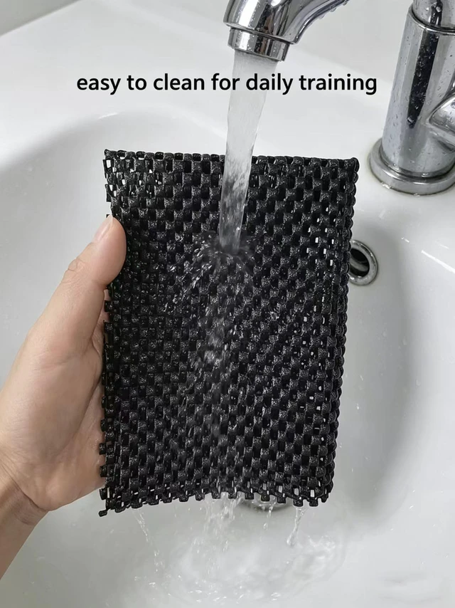 Alt view image 6 of 6 - Pilates Grip Pad Non-Slip Training Mat Barre Pull-Up Bar Gym Equipment Gripper Pad Women Men Body Building Workout Exercise Mat Anti Hand Pads Sweaty Hands Foldable Grips Gloves Indoor Home Fitness