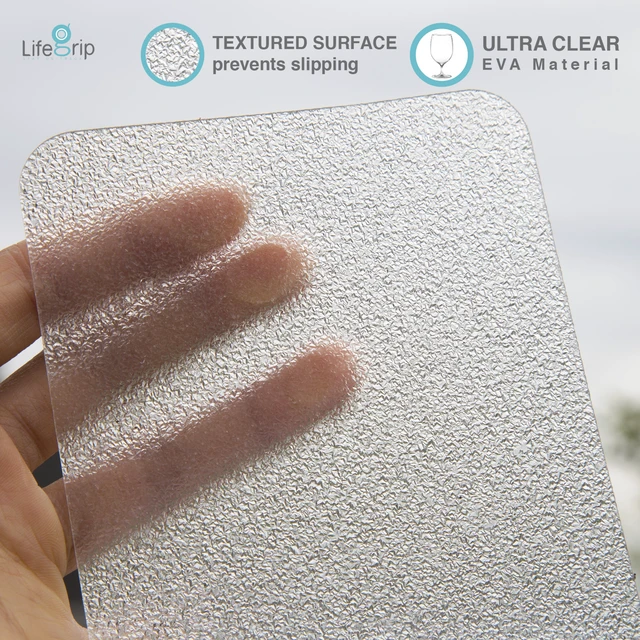 Alt view image 5 of 7 - Clear Anti Slip Tape 1" x30Ft Waterproof Grip Tape for Tubs&Shower | Non-Slip Traction Tape for Stairs, Boats, Steps&Pools, Comfortable for Bare Feet, Safe for Seniors, Kids & Pets, Transparent