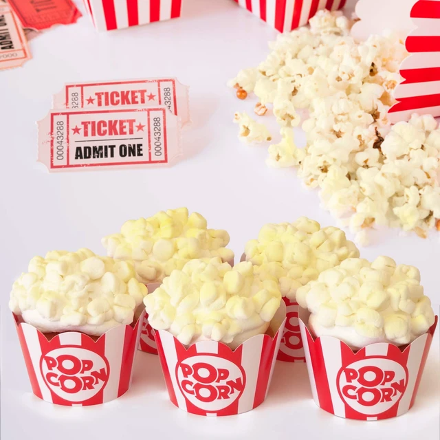 Alt view image 6 of 7 - Popcorn Cupcake Wrappers & Holders, 48 Count