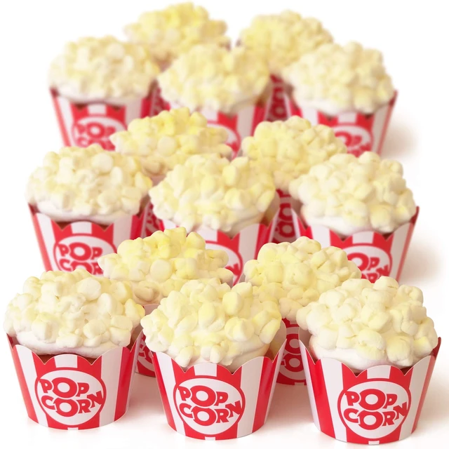 Alt view image 7 of 7 - Popcorn Cupcake Wrappers & Holders, 48 Count