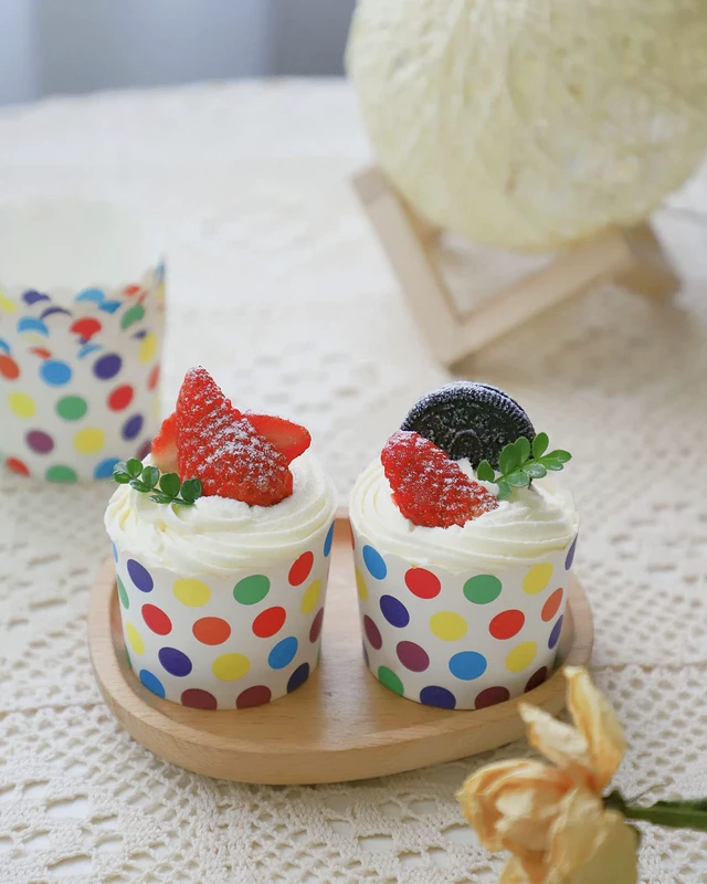 Alt view image 7 of 7 - 100-Pack Disposable Wrappers Large Paper Cake Baking Cup Cupcake Muffin Cases Birthday Party Decoration