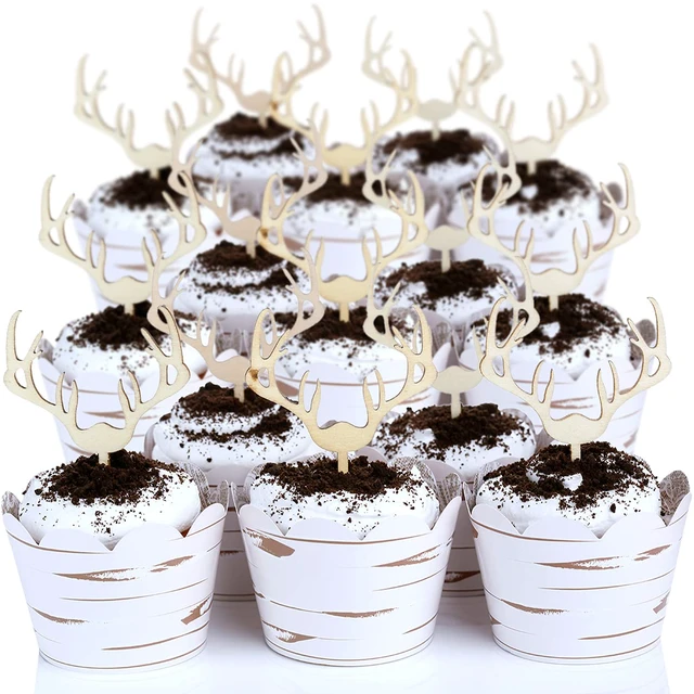 Alt view image 2 of 7 - Birch & Burlap Cupcake Wrappers, 48 Count - Weddings
