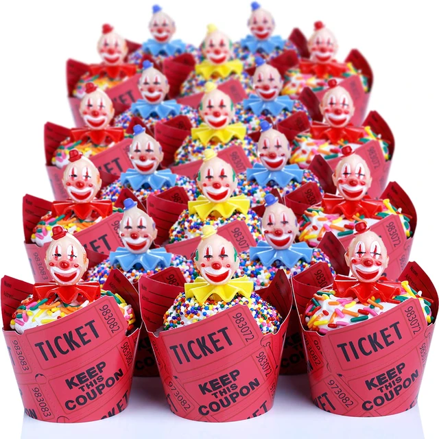 Alt view image 7 of 7 - Raffle Ticket Cupcake Wrappers 36 Count Carnival Theme