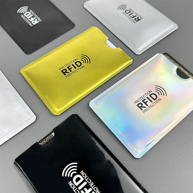 Alt view image 4 of 7 - RFID Blocking Sleeves (8 Pack) | Secure Credit Card Protector & ID Shield | Waterproof, 4 Colors