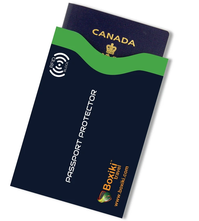 Alt view image 6 of 6 - RFID Blocking Sleeves, Set with Color Coding, Navy Blue, Unisex Wallet, Protects Credit Cards and Passports