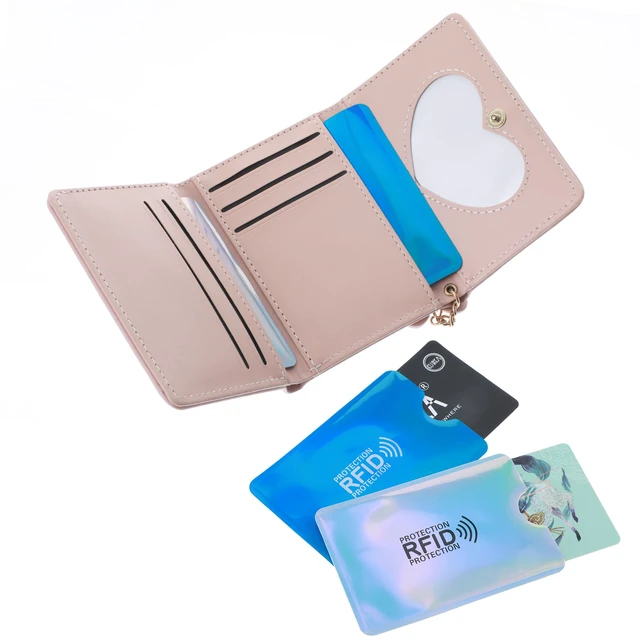 Alt view image 7 of 7 - RFID Blocking Sleeves Set, Aluminum Foil Slim Design (12) | Waterproof Identity Theft Protection Secure Sleeves Set, Credit Card Protector RFID Blocking Sleeve, 6 Color