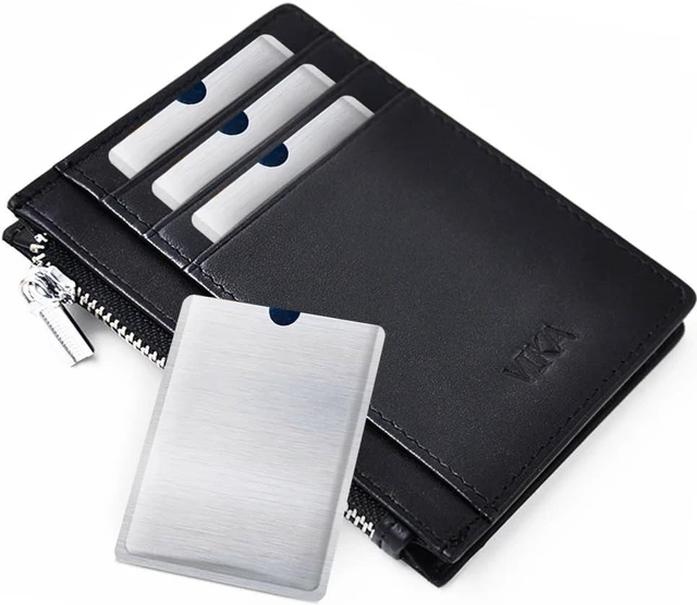 Alt view image 5 of 7 - RFID Blocking Sleeve Anti Theft 4 Credit Card & 2 Passport Holder Wallet Pocket
