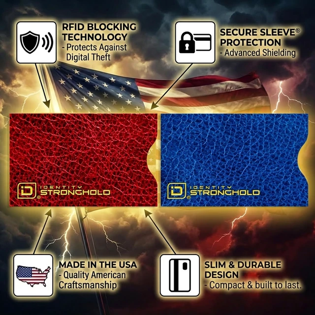 Alt view image 2 of 6 - RFID Blocking Credit Card Sleeve Protectors USA Made Slim Wallet Inserts for Credit Cards, Debit Cards & ID Protection (16, Leather Look)