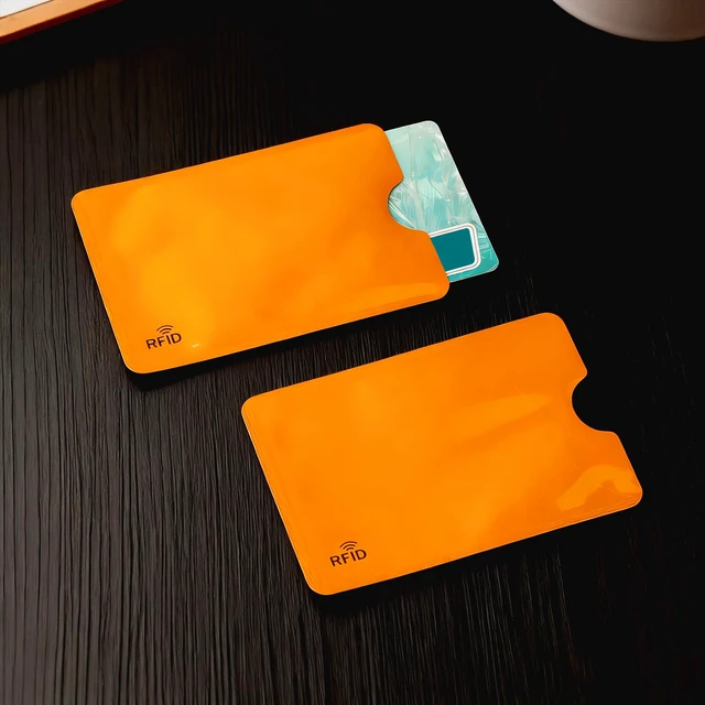 Alt view image 3 of 6 - 24-Pack Travel RFID Blocking Sleeves, Secure Cred Card Protecor Holders | 2.48'' x 3.58'' Multicolor Identity Theft Protection, Waterproof aluminum Foil Slim Design easily into your Wallet