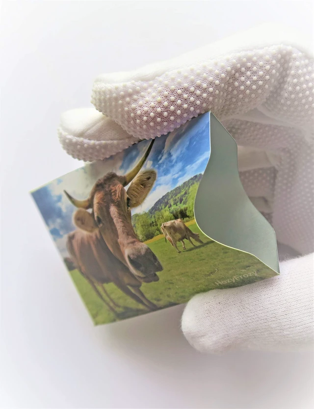 Alt view image 4 of 7 - 8 RFID Blocking Sleeves, Credit Card Protector, Anti-Theft Credit Card Holder, with Lion, Horses, Elephant, Dolphins, Cow, Peacock, Polar Bears and Raccoon Prints