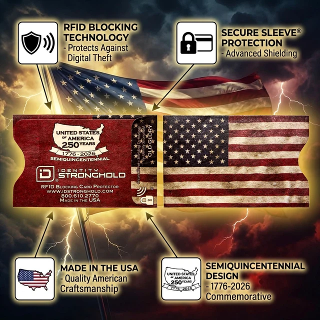 Alt view image 2 of 6 - RFID Blocking Credit Card Sleeve Protectors USA Made Slim Wallet Inserts for Credit Cards, Debit Cards & ID Protection (8, Red)