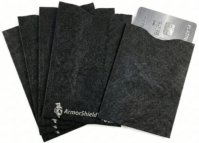 Main image of TYVEK RFID Blocking Credit Card Sleeves Protectors | 100% MADE IN USA - For Travel wallet, pocket or purse. Safeguard against identity theft (GRAY-5PACK)