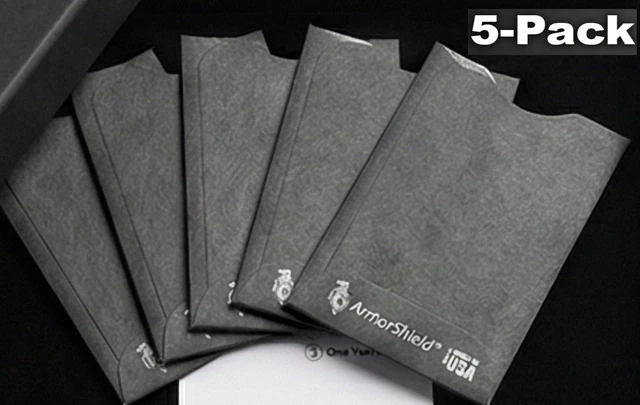 Alt view image 7 of 7 - TYVEK RFID Blocking Credit Card Sleeves Protectors | 100% MADE IN USA - For Travel wallet, pocket or purse. Safeguard against identity theft (GRAY-5PACK)