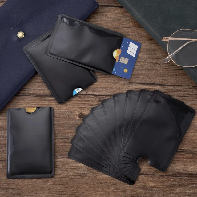 Alt view image 3 of 6 - 20PCS RFID Blocking Sleeves for Credit Card, Black