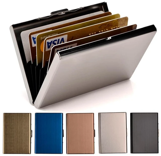 Main image of RFID Credit Card Holder Stainless Steel Credit Card Wallet Business Card Holder for Women Men