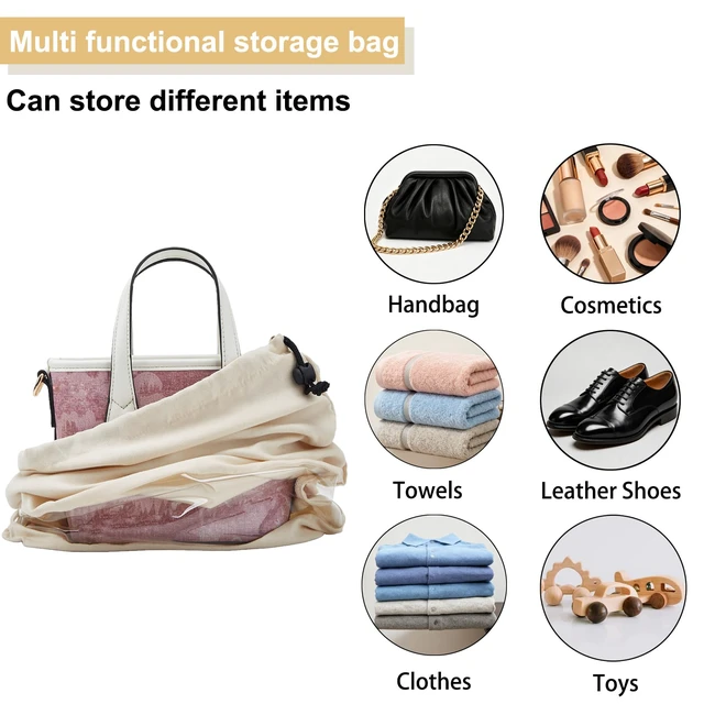 Alt view image 7 of 7 - 4 Pcs Shoe Bags for Travel with Clear TPU Window & Drawstring Closure | 13.8"x17.7" Fits Most Shoes, Dust Resistant, Washable & Reusable, Travel Shoe Storage Bags for Men & Women