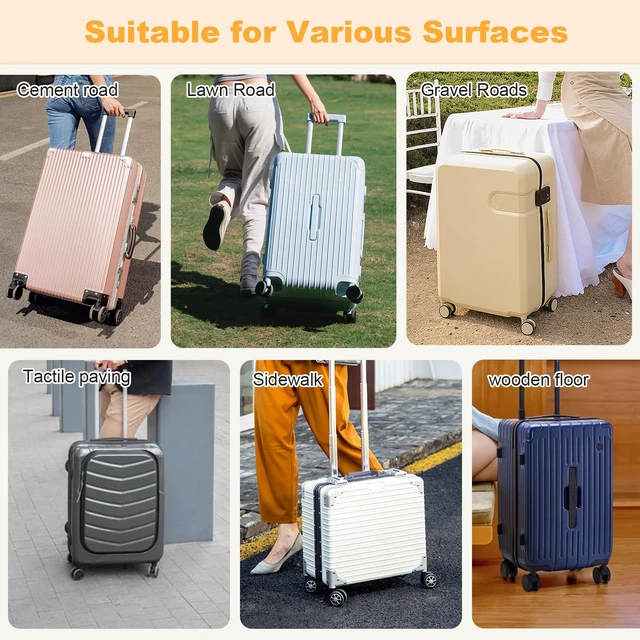 Alt view image 6 of 6 - 10PCS Luggage Wheel Protector for 2-2.4" Luggage Wheel Covers,Pink | For exposed double suitcase wheels;Upgraded Wear-Resistant, Silent, Shock Absorption Luggage Accessories for Carry-On Travel
