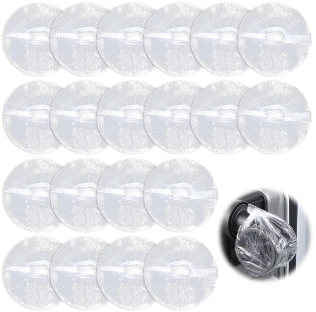 Main image of 200 Pcs Suitcase Wheel Covers Disposable Luggage Wheel Covers PE Luggage Wheels Protector Cover Protect Your Home, Living Room, Office Floors, Carpets, and Car from Dirt