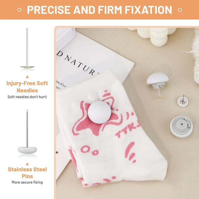 Alt view image 6 of 7 - Duvet Pin Duvet Clips 16 Sets, Non-Slip Comforter Clips, One Key to Unlock Duvet Clips, Duvet Button Fasteners for Quilt, Cushions, Curtains, Decoration (White)