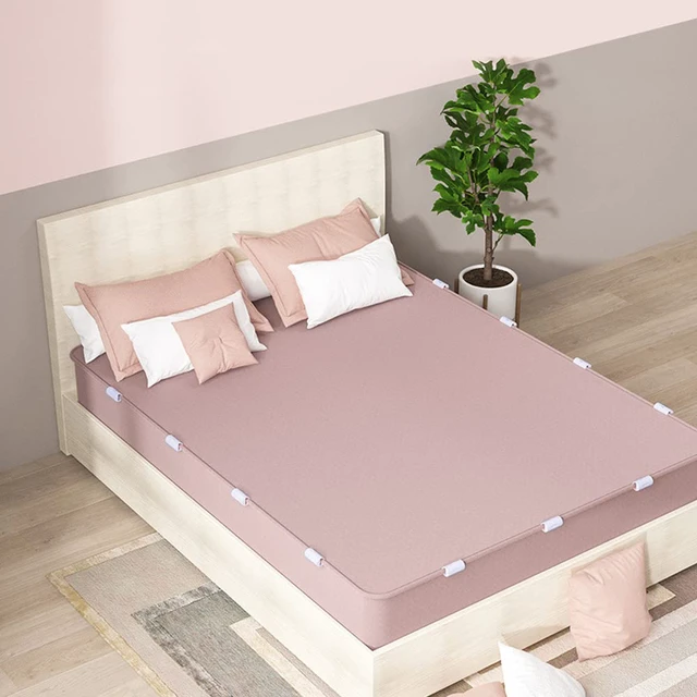 Alt view image 4 of 7 - 20 PCS Bed Sheet Grippers Duvet Cover Clips Sheet Clips for Bedding Sheet Holder that Hold Slip and Fall Out Keep